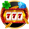 Slot con composición elegante y colores oscuros de casino.
